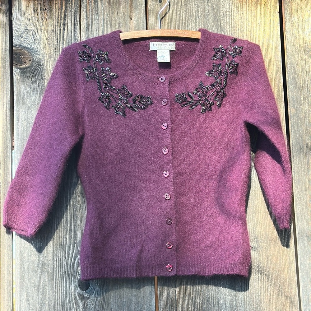 Vintage Bebe Moda 3/4 sleeve cardigan